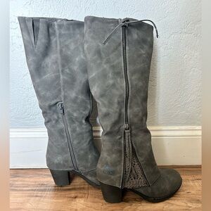 Muk Luks Charcoal Over the Knee Boots